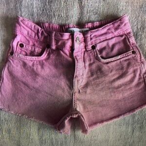 Pink Kids Denim Shorts